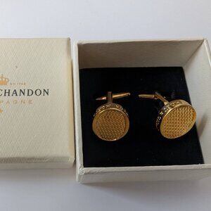 NEW in box Moët & Chandon Gold Cufflinks